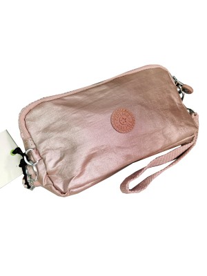KP058*KIPLING LOWIE POUCH (METALLIC PINK)